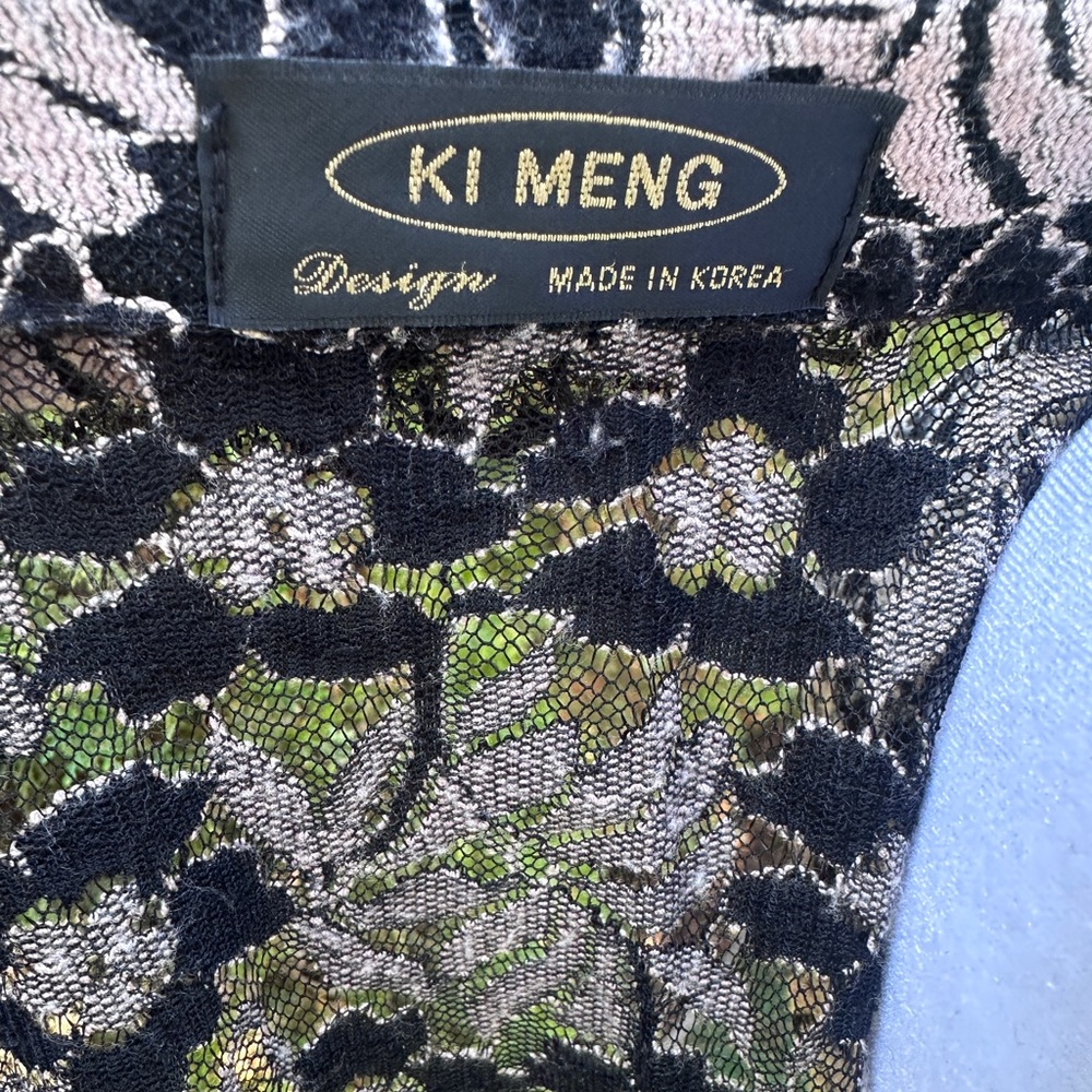 Women’s Ki Meng 100% Cotton Floral Lace Button-Up Blazer/ Jacket - Picture 8 of 9